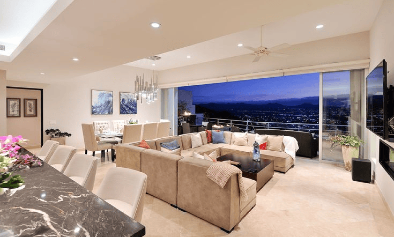 Experience the best of Cabo from this stunning 4-bedroom penthouse in Pedregal_ With panoramic views of the bay, floo